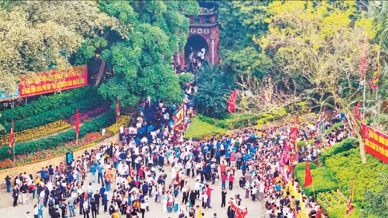 Hung Temple, the spiritual gathering place of the Vietnamese people.