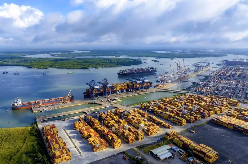 The Cai Mep-Thi Vai port complex. (Photo: NGUYEN VIET HONG)