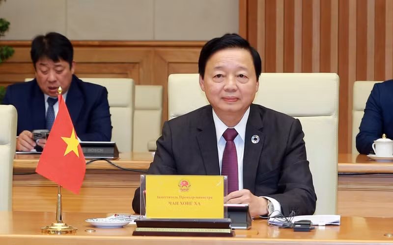 Deputy Prime Minister Tran Hong Ha, head of the Vietnamese sub-committee of the Viet Nam – Russia Intergovernmental Committee for economic – trade and scientific – technical cooperation (Photo: Government Portal)
