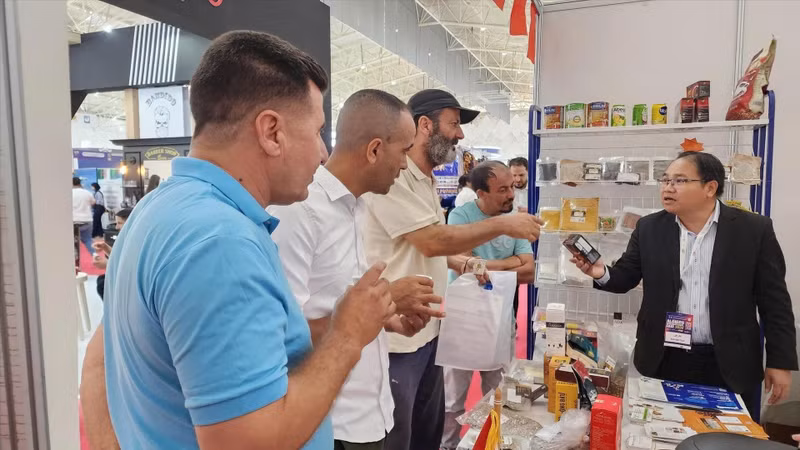 The Vietnamese booth at the Algiers International Fair 2026 (Photo: VNA)