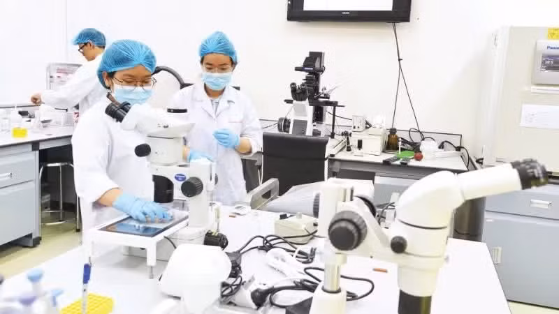 A laboratory at Viet Nam National University, Ho Chi Minh City.