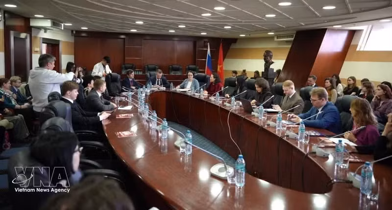 An overview of the conference on “Viet Nam: 40 Years after Doi Moi (Renewal)” at the 11th Viet Nam Day at MGIMO (Photo: VNA)