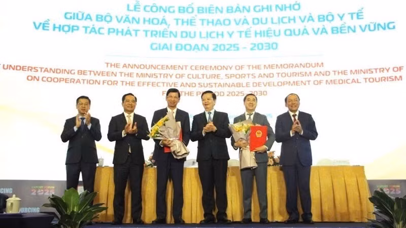 The announcement ceremony of the memorandum of understanding between the Ministry of Culture, Sports and Tourism and the Ministry of Health on cooperation in developing effective and sustainable medical tourism in the 2025-2030 period.