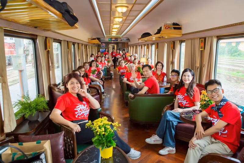 Passengers in the VIP Carriage