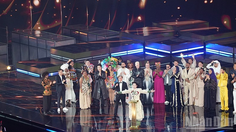 Singer Duc Phuc wins the highest position at Intervision 2025. (Photo: XUAN HUNG)