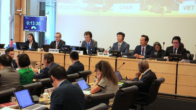 The session of the United Nations Human Rights Committee (HRC) in Geneva, Switzerland. (Photo: VNA)