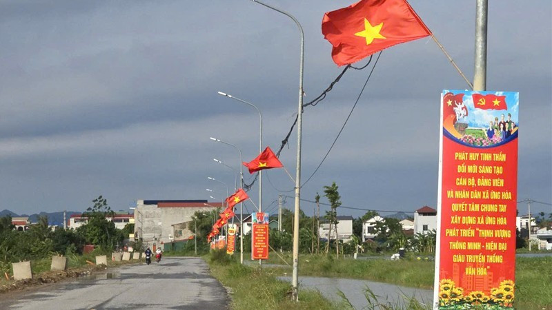New rural road in Cong Khe village, Ung Hoa commune.