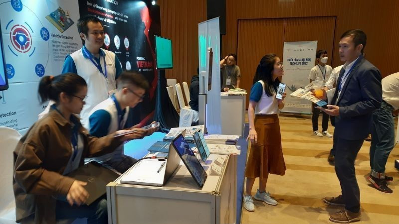 Digital transformation solutions are displayed in Ho Chi Minh City on Viet Nam Digital Transformation Day.