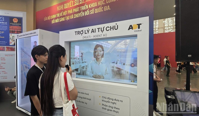 People can experience Multi-Agent AI through interactive robots, asking questions on many different topics and languages.