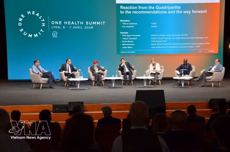 A workshop at the One Health Summit, held in Lyon, France, from April 5 to 7, 2026. (Photo: VNA)
