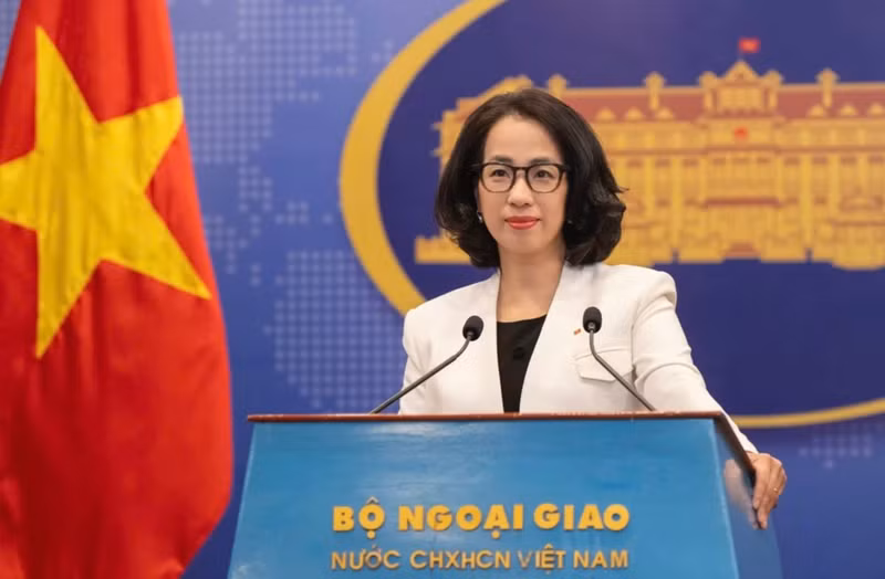 Spokesperson of the Ministry of Foreign Affairs Pham Thu Hang (Photo: VNA)