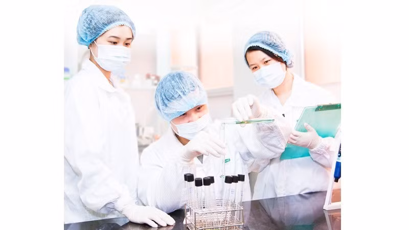 Scientific research at the Vaccine and Biological Company No. 1 - vabiotech. (Photo: HAI NAM)