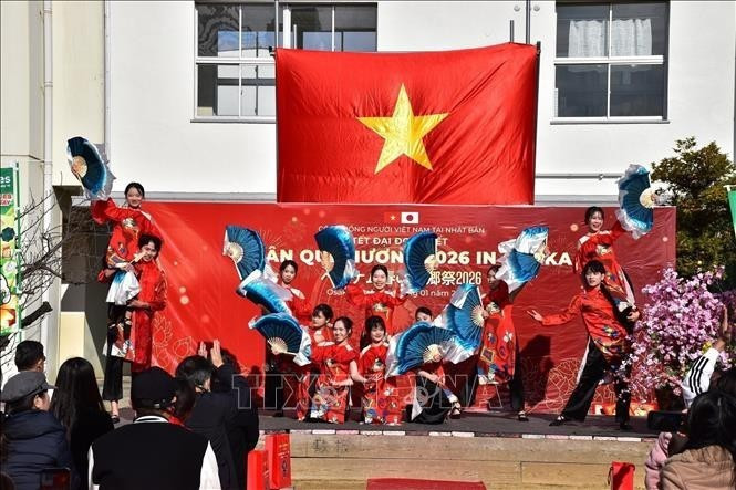 The Association of Vietnamese People in the Kansai region, in coordination with the Consulate General of Viet Nam in Osaka and the Ikuno district administration, organised the “Homeland Spring – Osaka Great Unity Tet 2026” programme on January 4, 2026. (Photo: VNA)