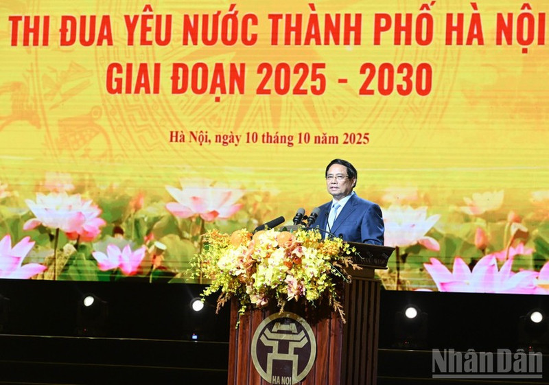 PM Pham Minh Chinh speaks at the event. (Photo: NDO)