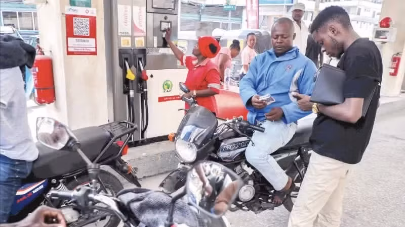 A gas station in Dar es Salaam, Tanzania. (Photo: Xinhua)