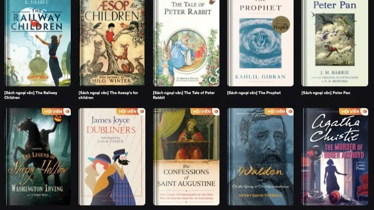 Several well-known works are now available with this integrated parallel reading–translation function.