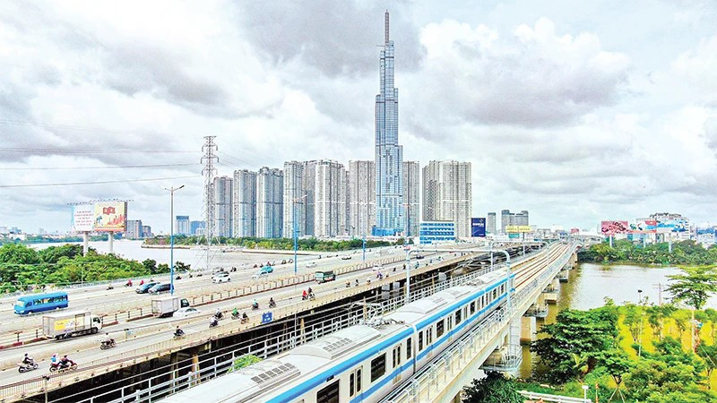 Line 1 of Ho Chi Minh City’s urban railway (Ben Thanh–Suoi Tien) operates around 200 trains daily. (Photo: THE ANH)