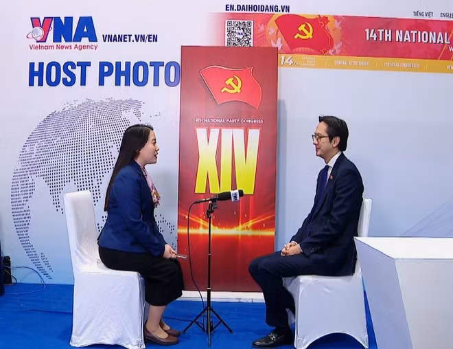 Ambassador Do Hung Viet, Permanent Representative of Viet Nam to the United Nations, speaks to the Viet Nam News Agency (VNA) in the interview shortly after the 14th National Party Congress concluded in Ha Noi on January 23. (Photo: VNA)