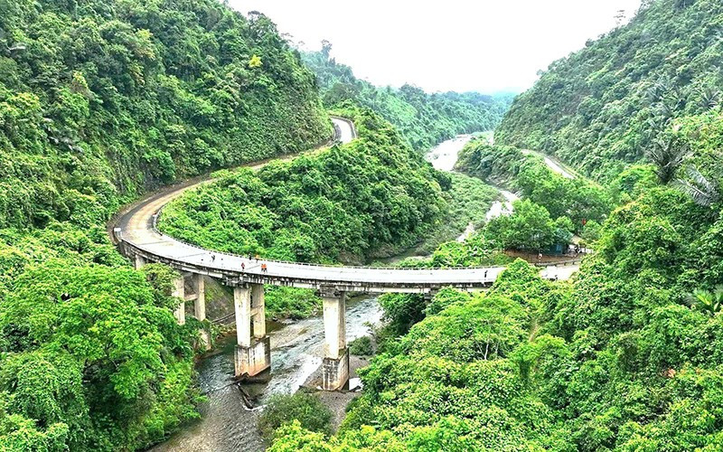The western branch of the Ho Chi Minh Highway running through Le Thuy District, Quang Binh Province.