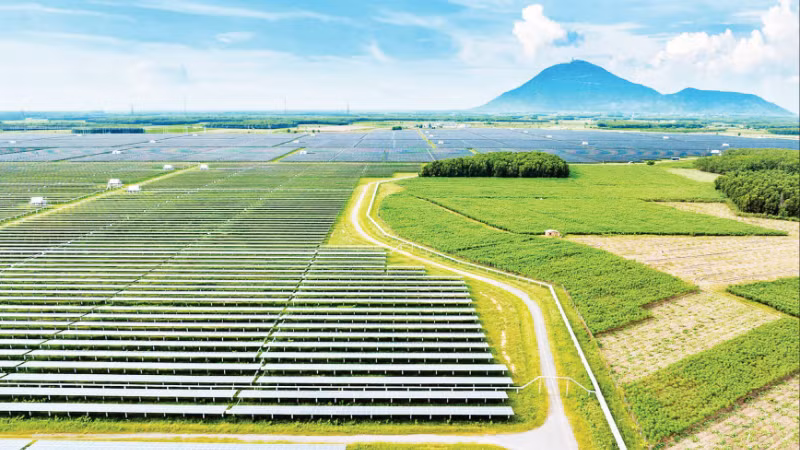 The Dau Tieng solar power plant in Tay Ninh Province. (Photo: MINH PHUONG)