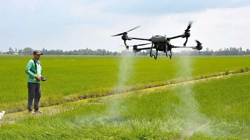 People in Dong Thap Province apply technology to agricultural production. (Photo: LE HOANG VU)