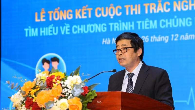 Duong Chi Nam, Deputy Director of the Department of Disease Prevention under the Ministry of Health, speaking at the event.