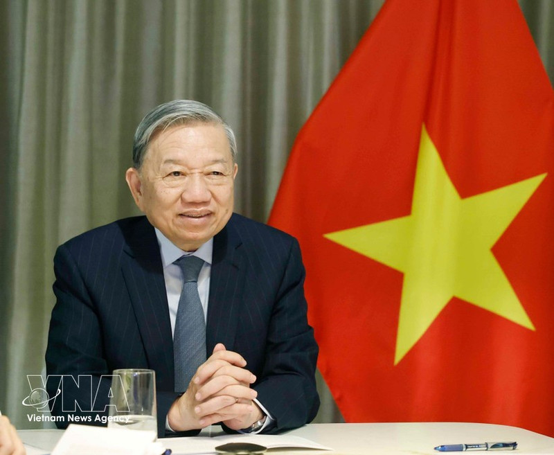 Party General Secretary To Lam held phone talks with Senator Steve Daines (Republican – Montana) and Senator Bill Hagerty (Republican – Tennessee), members of the Senate Foreign Relations Committee on February 18 (local time) on the occasion of his trip to attend the inaugural meeting of the Gaza Board of Peace in Washington, D.C. (Photo: VNA)