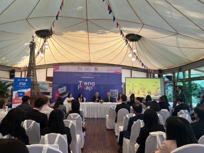 At the launch ceremony.