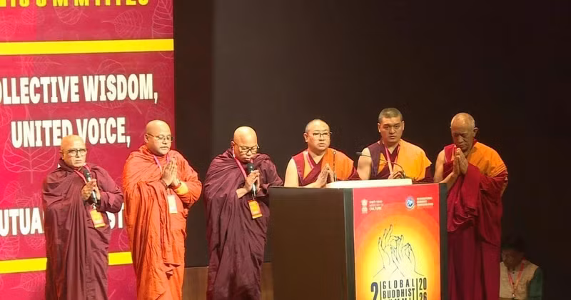 The 2nd Global Buddhist Summit opens in New Delhi, India, on the morning of January 24. (Photo: VNA)
