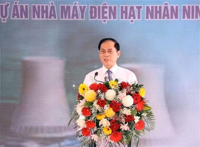 Deputy Prime Minister Bui Thanh Son speaks at the event (Photo: VNA)
