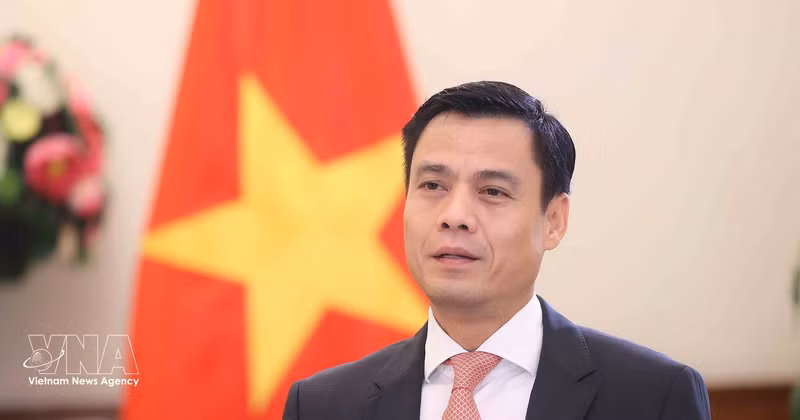 Deputy Minister of Foreign Affairs Dang Hoang Giang speaks to the press (Photo: VNA)