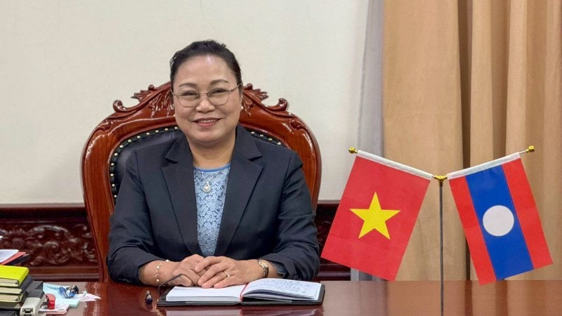 Lao Ambassador to Viet Nam Khamphao Ernthavanh .