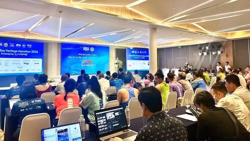 Launch Ceremony of the 2026 Halong Bay Heritage Marathon. (Photo: NDO)