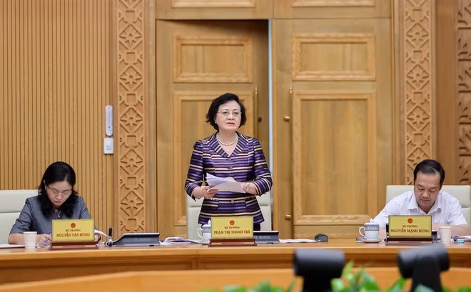 Minister of Home Affairs Pham Thi Thanh Tra speaks at the meeting (Photo: VNA)