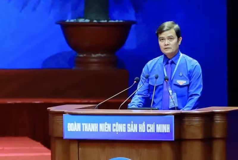 Bui Quang Huy is re-elected First Secretary of the Ho Chi Minh Communist Youth Union (HCYU) Central Committee for the 2026–2031 term (Photo: VNA)