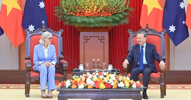 Party General Secretary To Lam meets Australian Governor-General Sam Mostyn during her State visit to Viet Nam from September 9–12, 2025. (Photo: DANG KHOA)