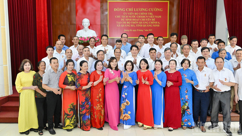 President Luong Cuong attends Party Cell’s thematic meeting in Quang Ninh