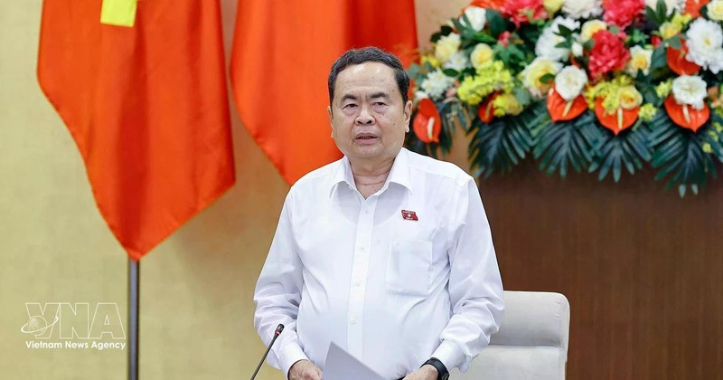 Chairman of the National Assembly (NA) Tran Thanh Man speaks at the fourth meeting of the NA Party Committee for the 2025–2030 term in Ha Noi on March 16. (Photo: VNA)