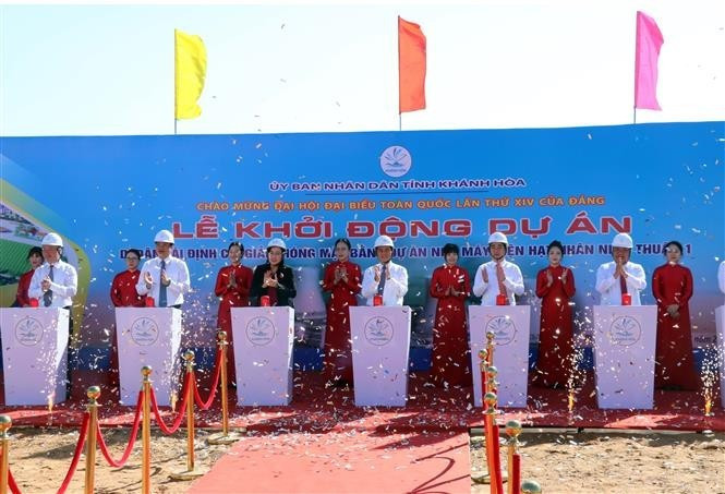 At the launch of the resettlement and site clearance project for the Ninh Thuan 1 Nuclear Power Plant (Photo: VNA)