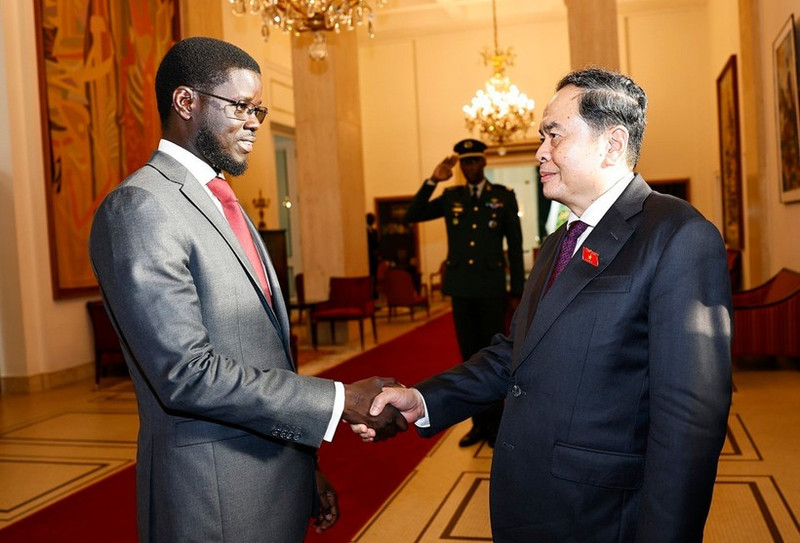 National Assembly Chairman Tran Thanh Man meets with Senegalese President Bassirou Diomaye Faye. (Photo: Doan Tan/VNA)