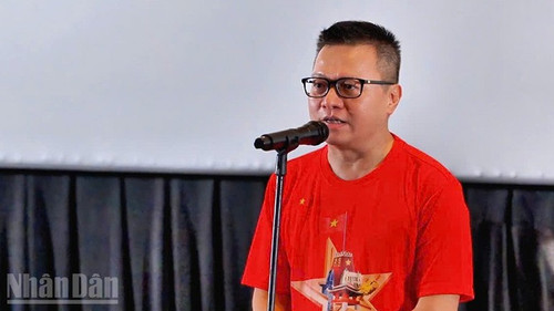 Editor-in-Chief of Nhan Dan Newspaper Le Quoc Minh speaks at the event imagend2.jpg