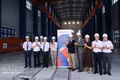 Representatives of Phu Tho Province accompany the delegation led by the Minister Delegate for Francophonie, International Partnerships and French Nationals Abroad on a visit to the expanded Hoa Binh Hydropower Plant. (Photo: VNA)