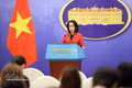 Spokesperson of the Ministry of Foreign Affairs Pham Thu Hang (Photo: VNA)