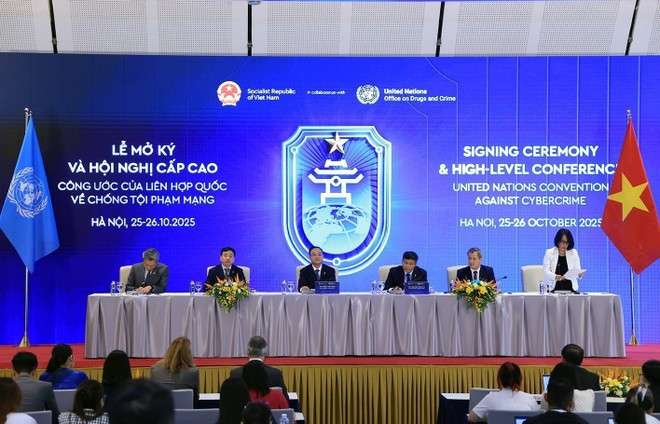 Press conference highlights key outcomes of Ha Noi Convention signing (Photo: VNA)