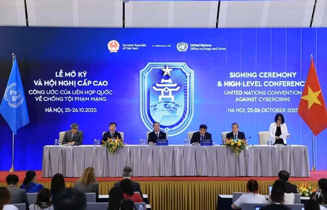 Press conference highlights key outcomes of Ha Noi Convention signing (Photo: VNA)