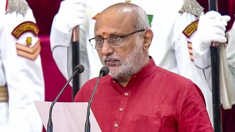 Chandrapuram Ponnusami Radhakrishnan, Chairman of the Rajya Sabha (upper house) and Vice President of India. (Photo: PTI)