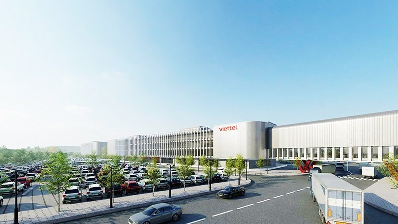 Perspective of the first semiconductor chip manufacturing plant in Viet Nam after completion. Photo: VIETTEL