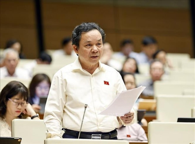 Deputy Hoang Van Cuong from Ha Noi. (Photo: VNA)