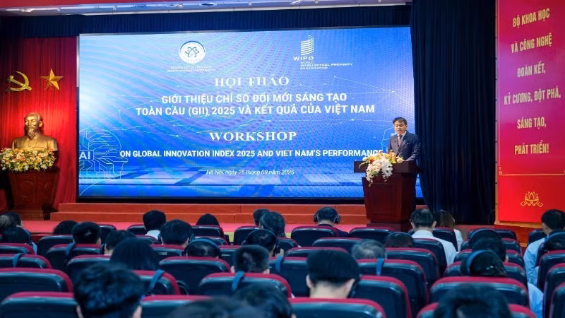 View of the workshop introducing the Global Innovation Index (GII) 2025 and Viet Nam’s performance.