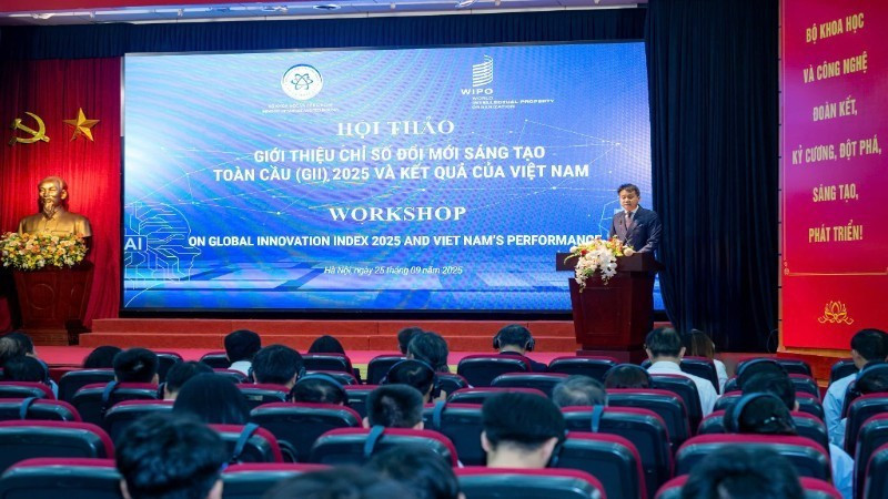 View of the workshop introducing the Global Innovation Index (GII) 2025 and Viet Nam’s performance.